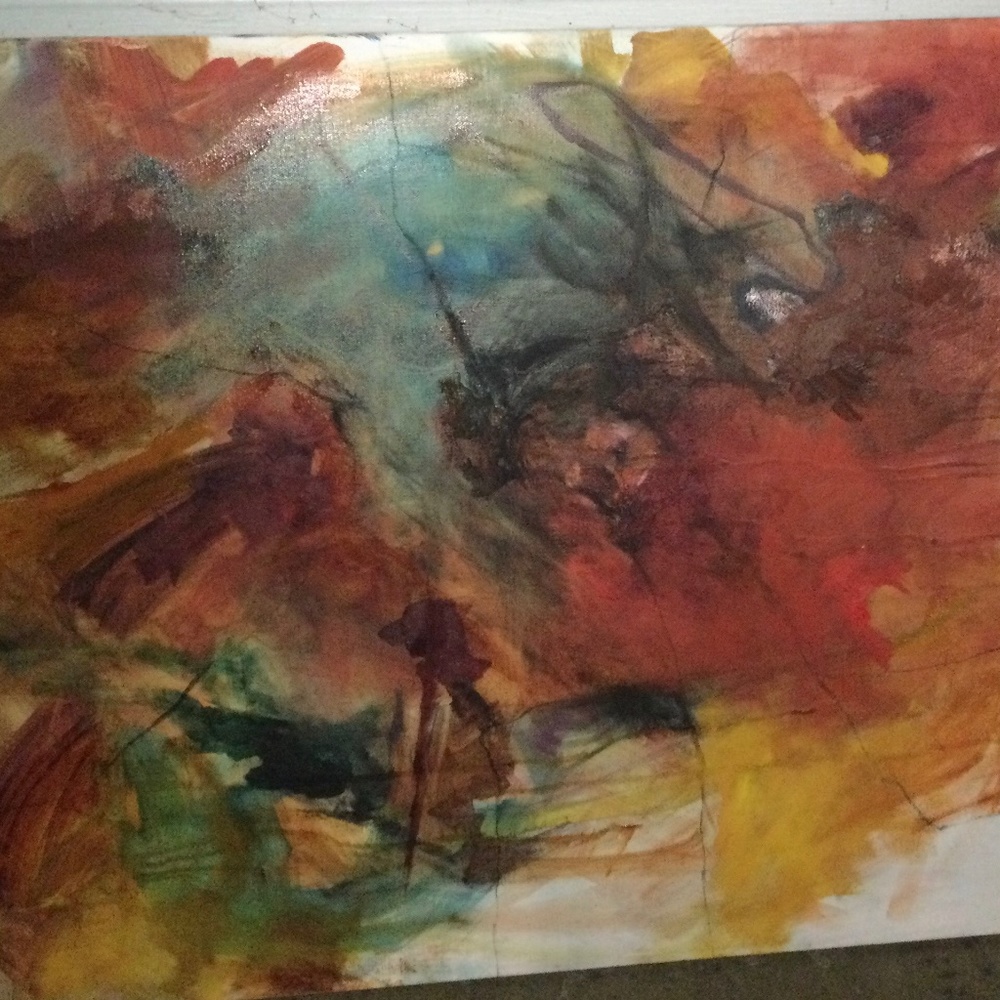 Abstract Oil on Canvas Art approx. 28” x 36”